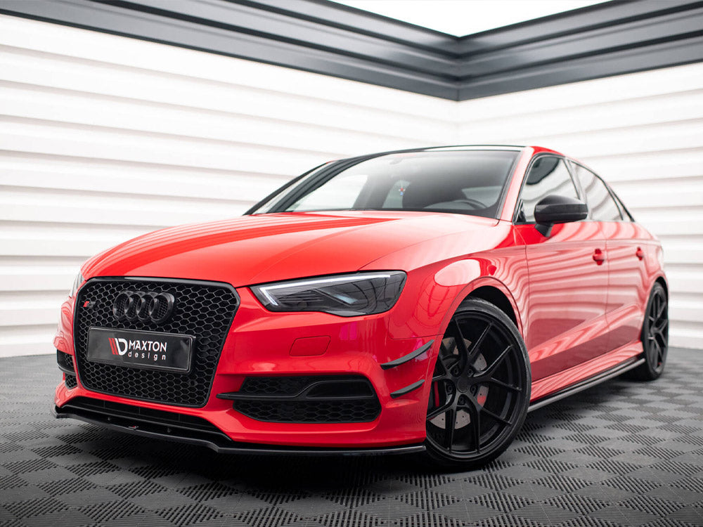 Maxton Design - Front Bumper Wings (Canards) Audi S3 / A3 S-Line 8V Sedan / Cabrio