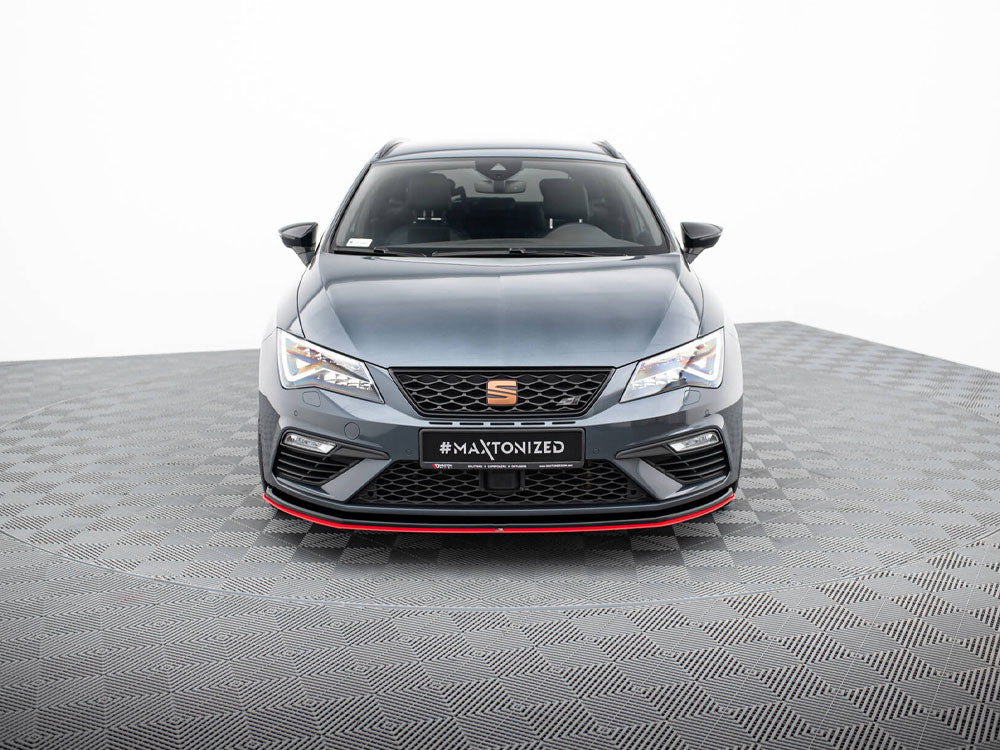 Maxton Design - Front Splitter V.3 Seat Leon Cupra / FR Mk3 FL