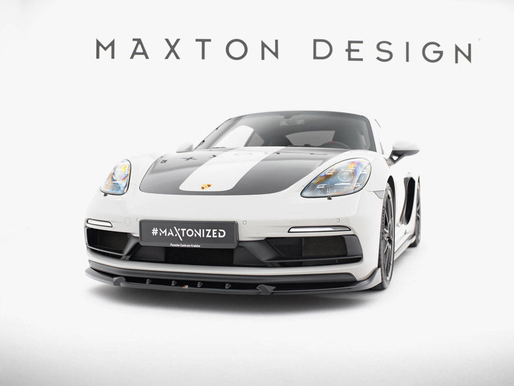 **CLEARANCE** Maxton Design - Front Splitter V.2 Porsche 718 Cayman GTS 982c (NO RETURN)