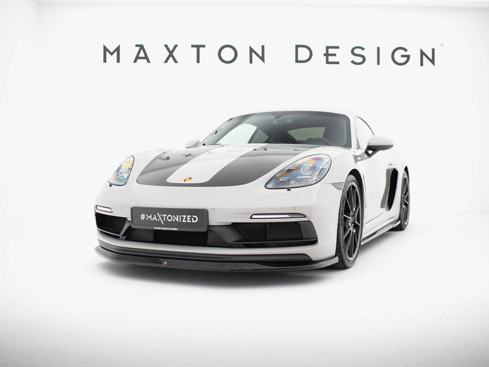 Maxton Design - Front Splitter V.1 Porsche 718 Cayman GTS 982c