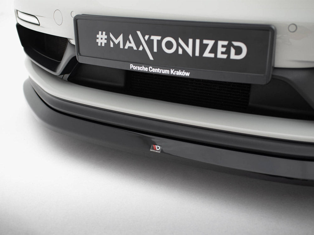 Maxton Design - Front Splitter V.1 Porsche 718 Cayman GTS 982c