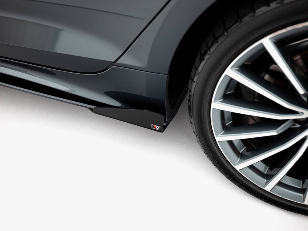 Maxton Design - Street PRO Side Skirts Diffusers + Flaps Audi A5 Sportback F5 / B9 Facelift
