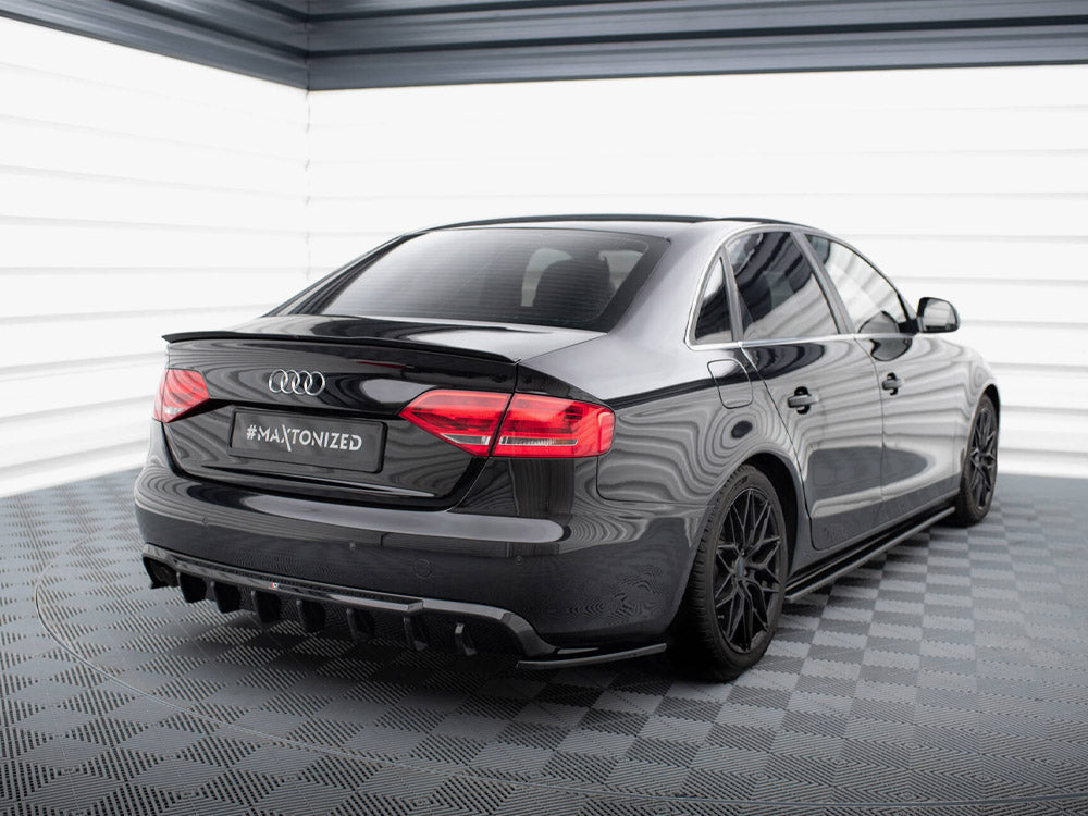 Maxton Design - Rear Valance Audi A4 B8 (Single side dual exhaust version)