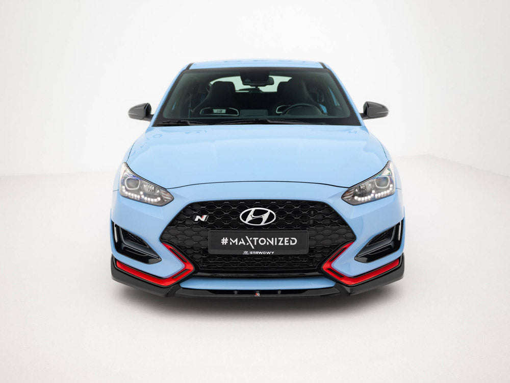 Maxton Design - Front Splitter V.2 Hyundai Veloster N Mk2