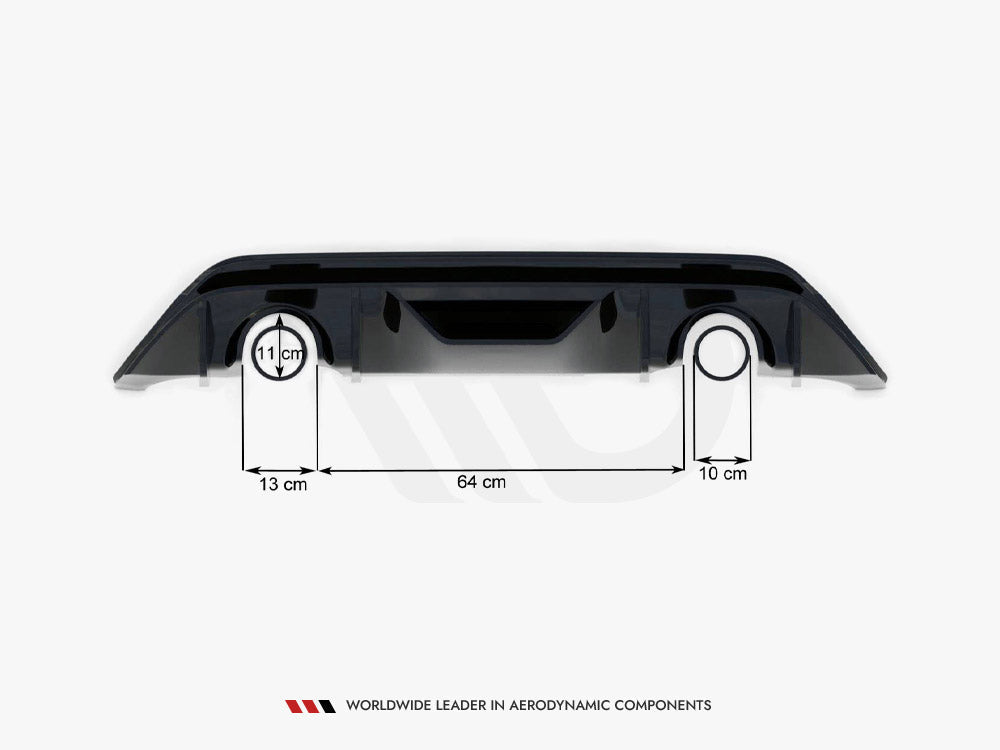 Maxton Design - V3 Rear Diffuser (RS Look) - Ford Fiesta MK8 / 8.5 ST Line & ST