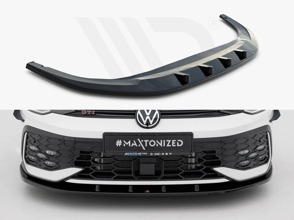 Maxton Design - Front Splitter V.1 Volkswagen Golf GTI / GTE / R-Line Mk8 Facelift