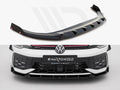 Maxton Design - Front Splitter V.2 + Flaps Volkswagen Golf GTI / GTE / R-Line Mk8 Facelift