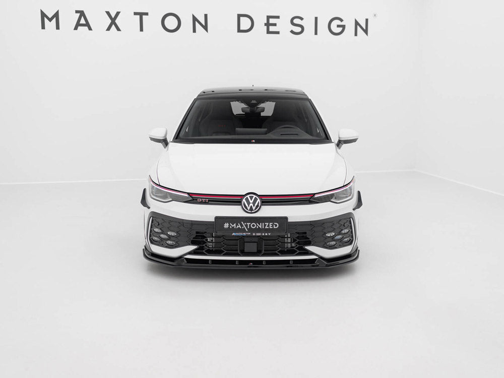 Maxton Design - Street PRO Front Splitter V.2 Volkswagen Golf GTI / GTE / R-Line Mk8 Facelift