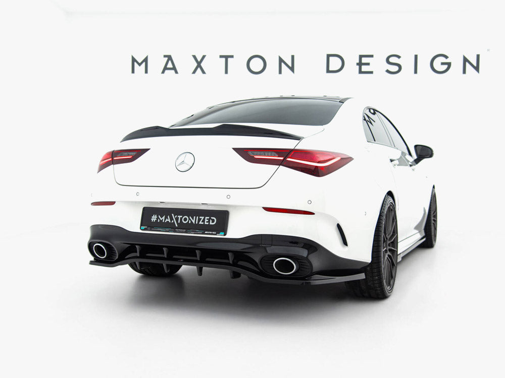 Maxton Design - Rear Splitter (Vertical Bars) Mercedes-AMG CLA 35 / 45 Coupe / Shooting Brake C118 Facelift / X118 Facelift