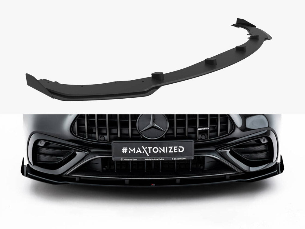 Maxton Design - Street PRO Front Splitter + Flaps Mercedes-AMG CLE 53 C236