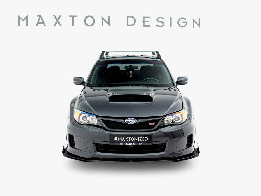 Maxton Design -  Street PRO Front Splitter + Flaps Subaru Impreza WRX STI Mk3 Facelift