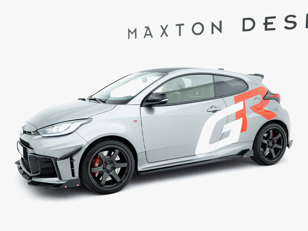 Maxton Design -  Side Skirts Diffusers + Flaps Toyota GR Yaris Mk4 Facelift