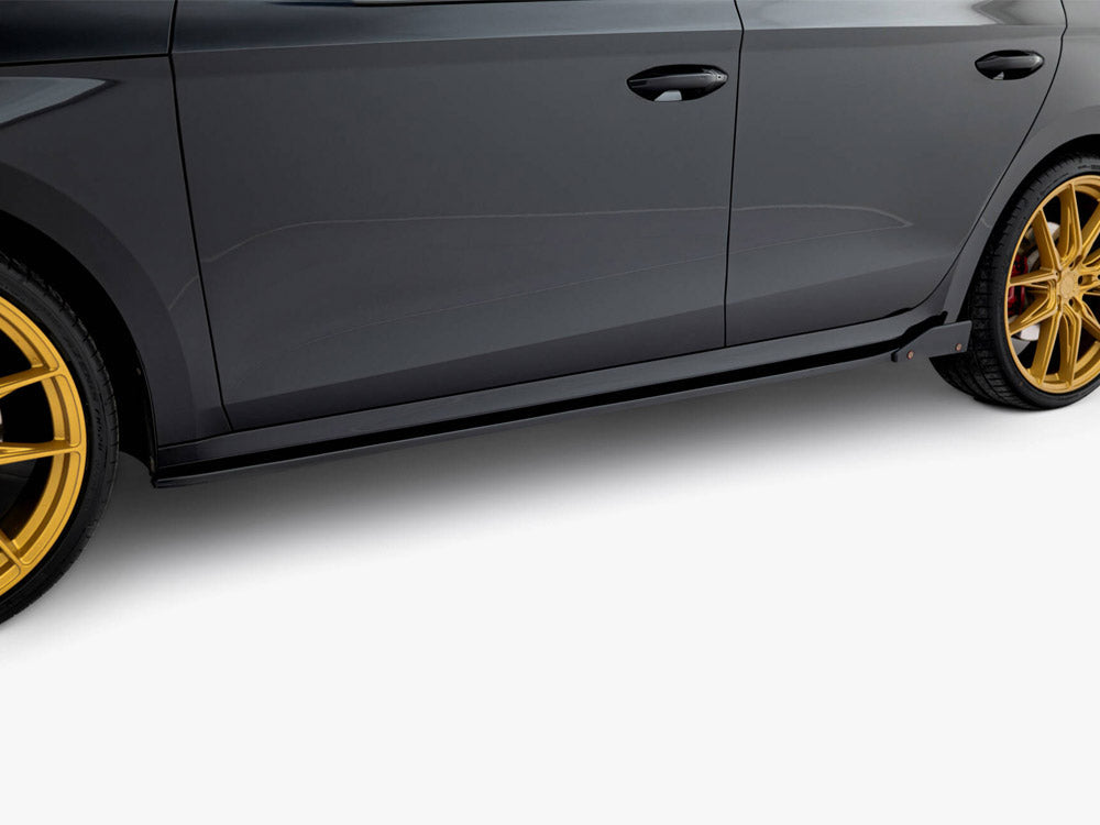 Maxton Design - Side Skirts Diffusers V.2 + Flaps Skoda Octavia RS Liftback / Estate Mk4 Facelift