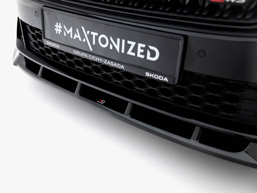 Maxton Design - Front Splitter V.2 Skoda Octavia RS Liftback / Estate Mk4 Facelift