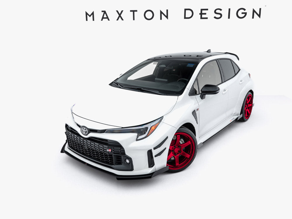 Maxton Design - Street PRO Front Splitter + Flaps Toyota GR Corolla Mk12
