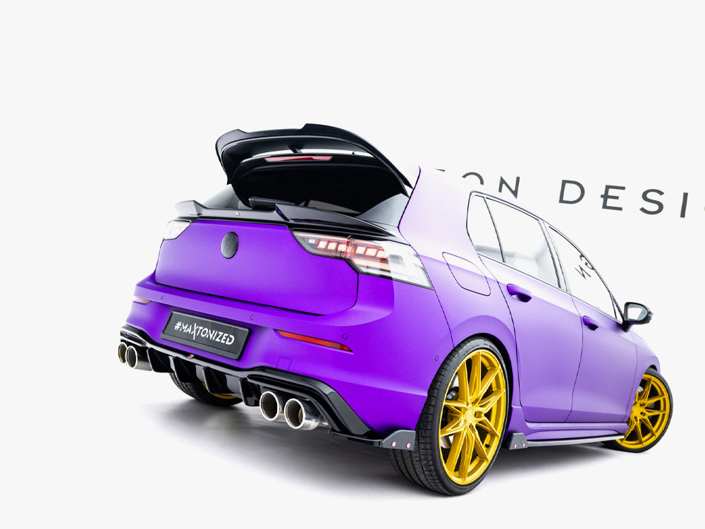 Maxton Design - Rear Side Splitters V.6 + Flaps Volkswagen Golf R Mk8