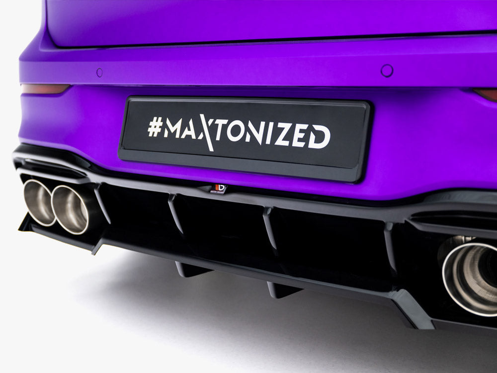 Maxton Design - Rear Splitter (Vertical Bars) V.2 Volkswagen Golf R Mk8 / Mk8 Facelift