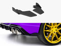 Maxton Design - Street PRO Rear Side Splitters V.2 + Flaps Volkswagen Golf R Mk8 / Mk8 Facelift