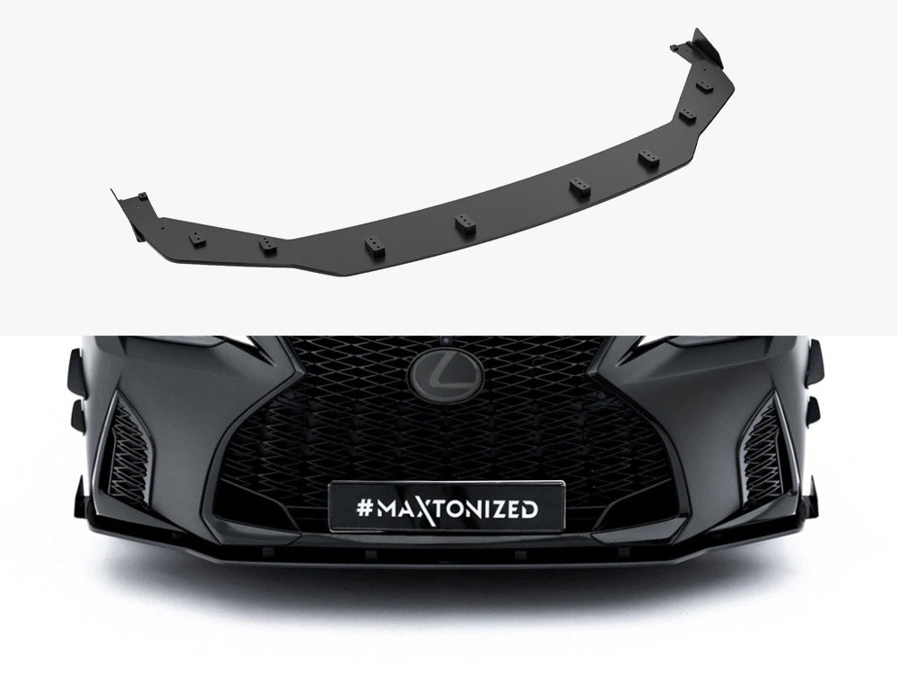 Maxton Design - Street PRO Front Splitter + Flaps Lexus IS 500 Mk3 Facelift 2 (XE30)
