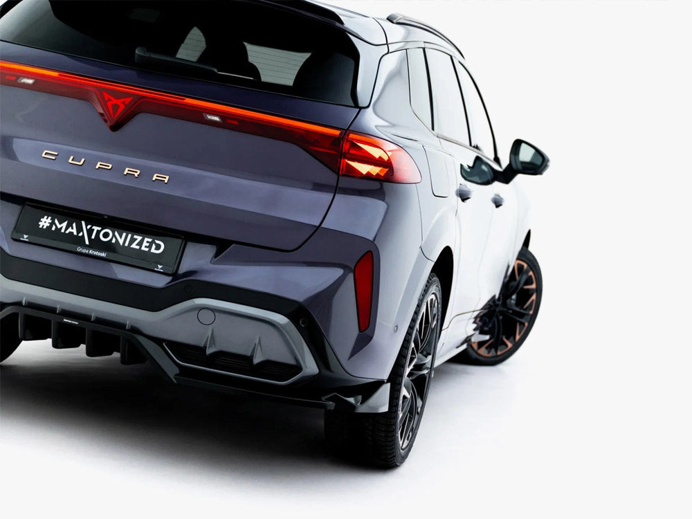Maxton Design - Rear Splitter (Vertical Bars) V.3 Cupra Terramar Mk1 (Version with towbar)