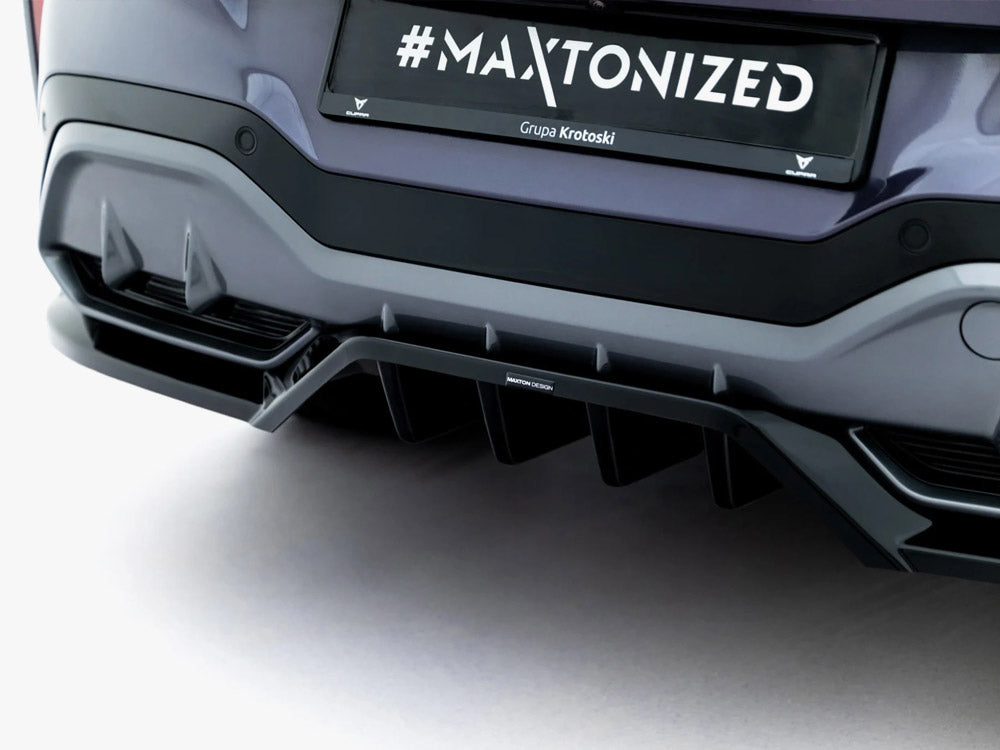 Maxton Design - Rear Splitter (Vertical Bars) V.4 Cupra Terramar Mk1 (Version with towbar)