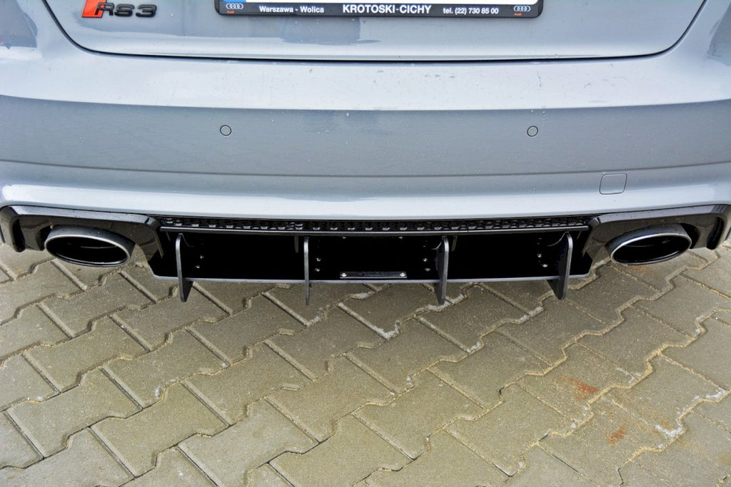 Maxton Design - REAR DIFFUSER AUDI RS3 8VA SPORTBACK PRE-FACELIFT (2015-2016)