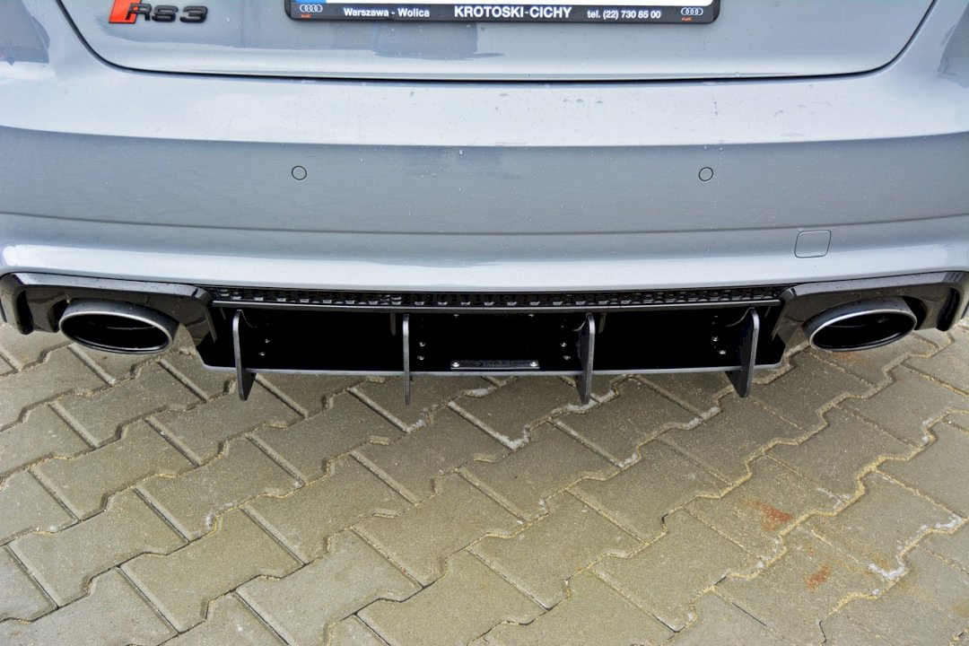 Maxton Design - REAR DIFFUSER AUDI RS3 8VA SPORTBACK PRE-FACELIFT (2015-2016)