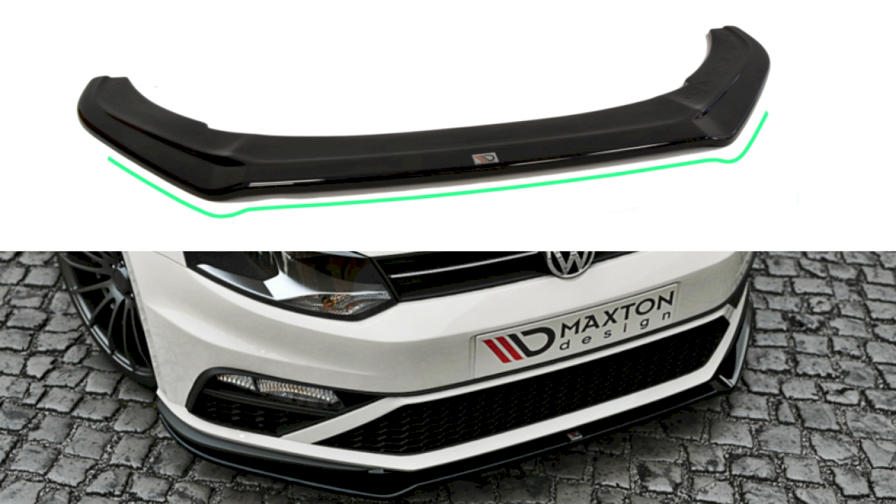 Maxton Design - FRONT SPLITTER V.2 VW POLO MK5 GTI (FACELIFT) (2014-2017)
