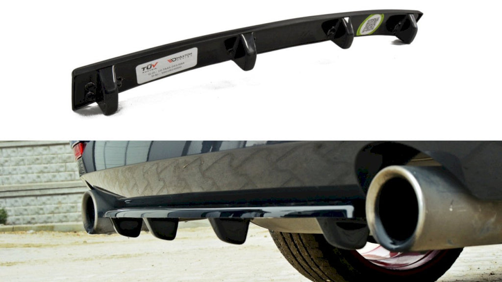 Maxton Design - CENTRAL REAR SPLITTER (VERTICAL BARS) BMW 4 F32 M-SPORT (2013-2016)