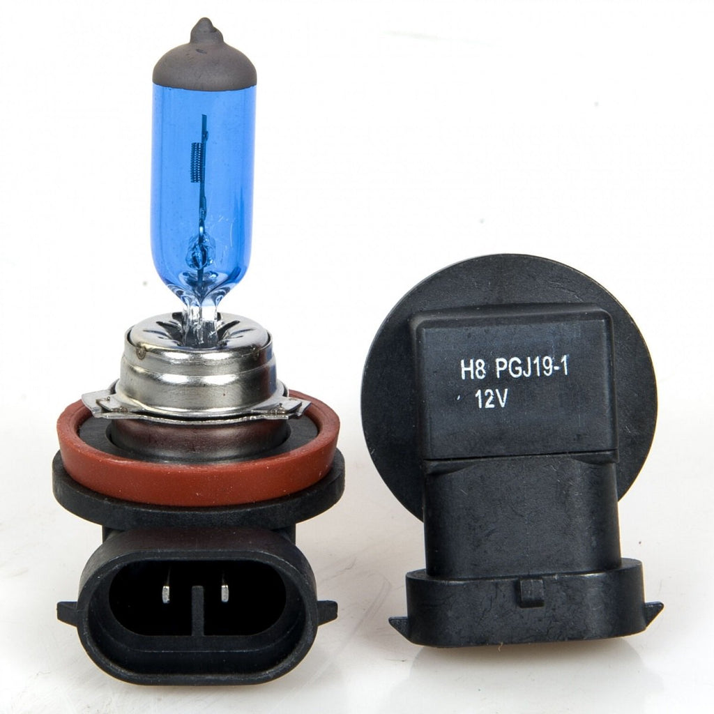 IllumiNite H8 35W Ice White Halogen Fog & Cornering Light Bulbs – 6500K (708 | PGJ19-1)