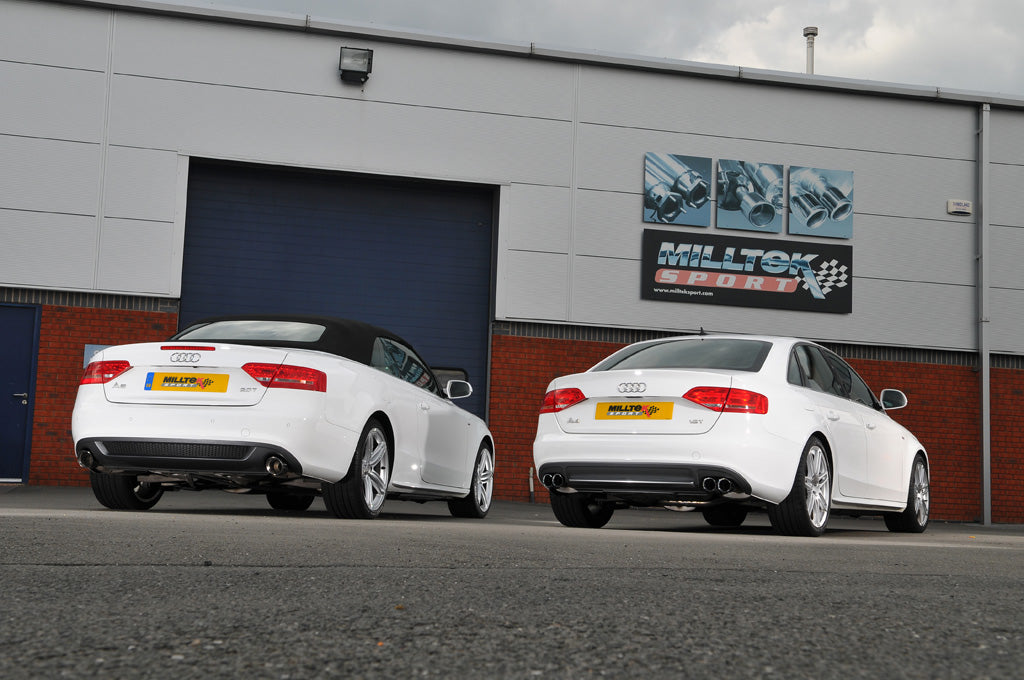 Milltek Sport - Cat Back Exhaust (Multiple Options) Audi A5 B8 (8T) Cabriolet & Coupe