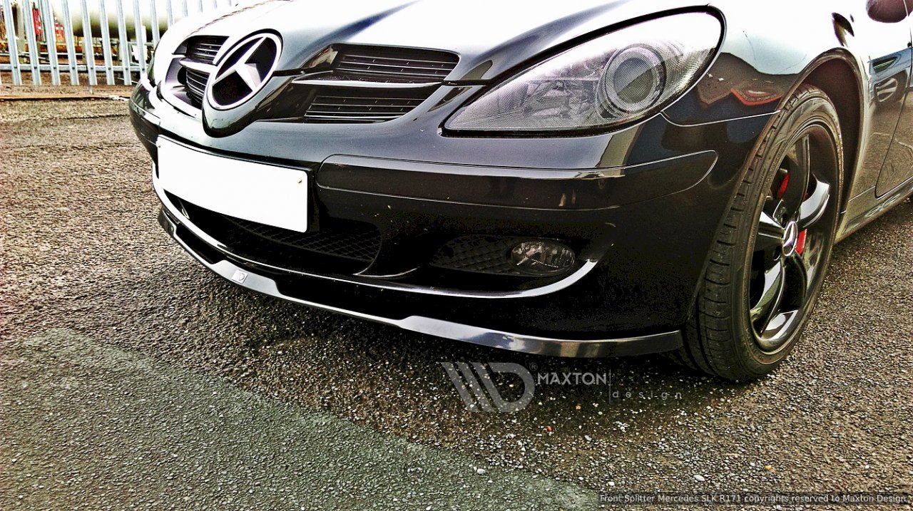 Maxton Design - FRONT SPLITTER MERCEDES SLK R171 STANDARD BUMPER