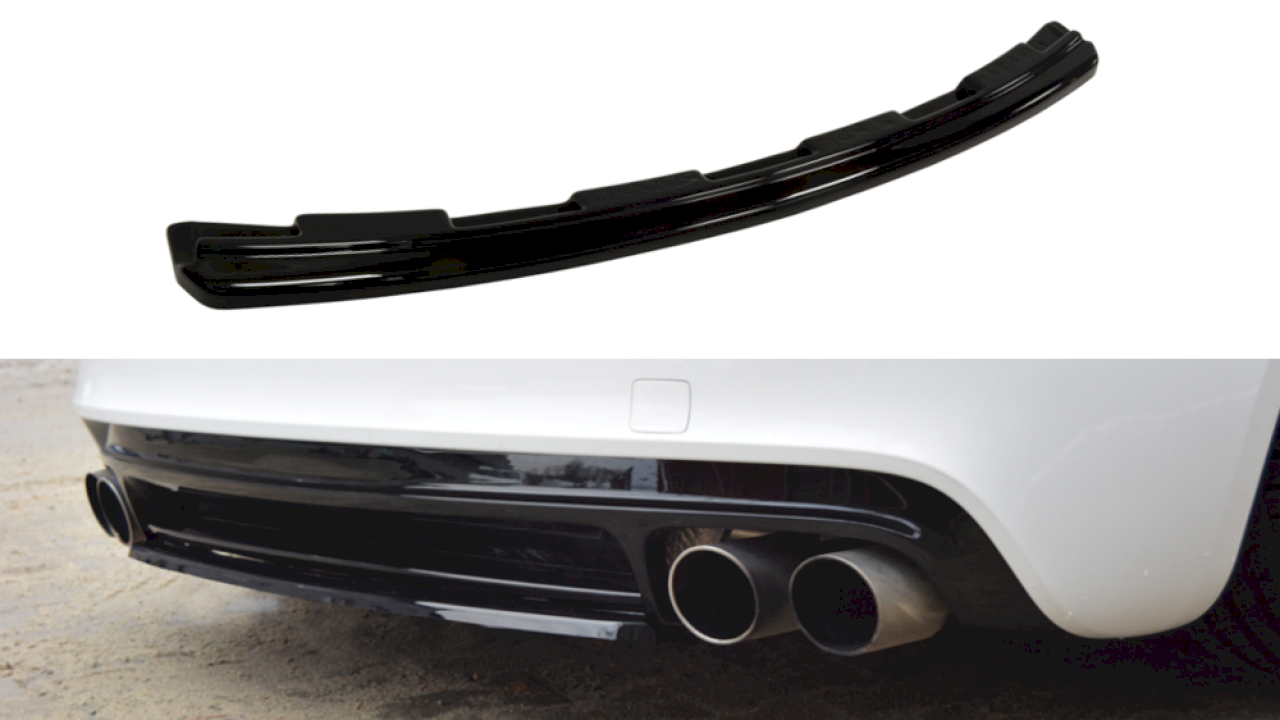 Maxton Design - CENTRAL REAR SPLITTER AUDI TT S 8J (WITHOUT VERTICAL BARS) (2008-13)