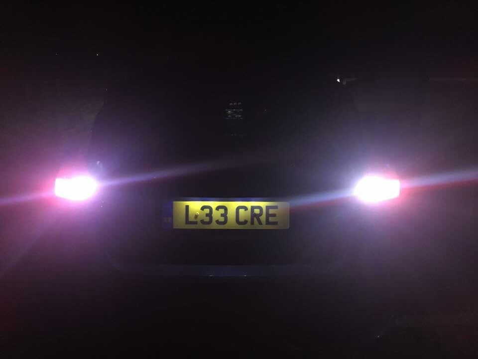 BriteVue 955 Reverse Light Bulb Upgrade – 10 SMD LED with Projector Lens (921 | W16W | T15)