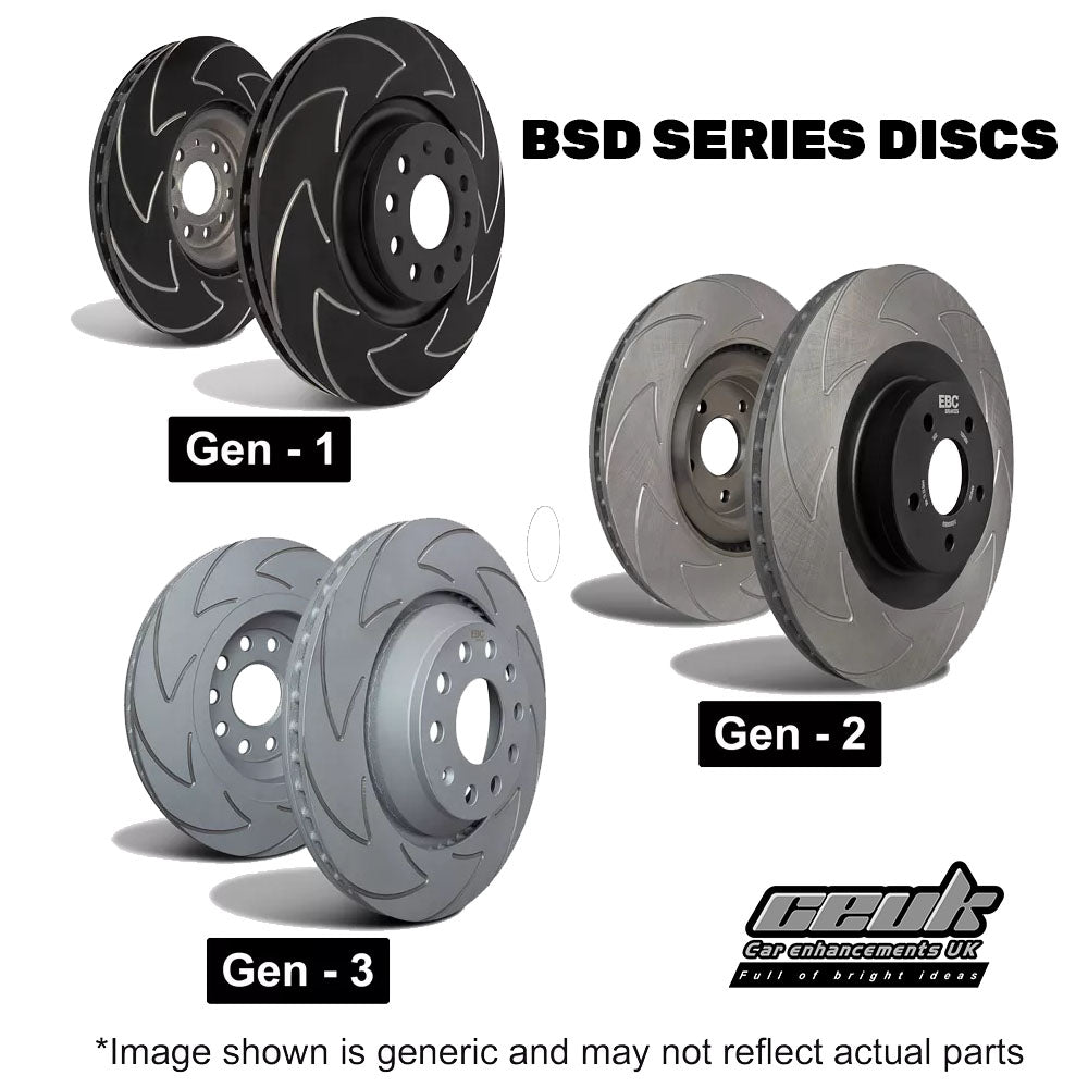 EBC Front Brake Disc Upgrade (Multiple Options) - Volkswagen Passat B7 (Models Listed Within)