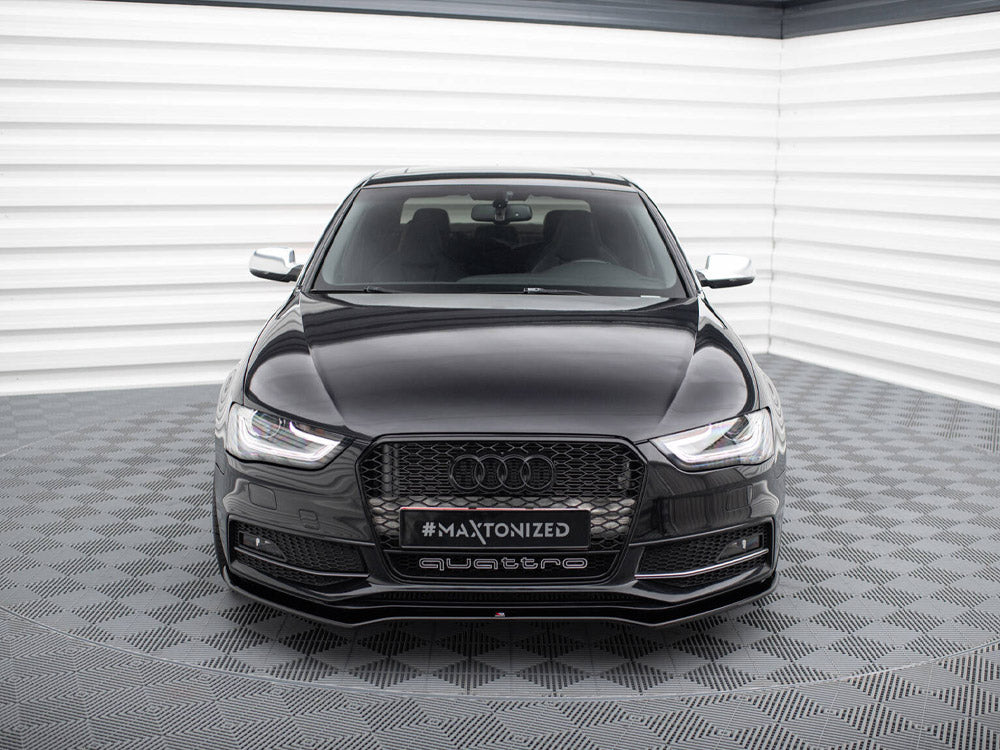 Maxton Design - FRONT SPLITTER V.2 AUDI S4 / A4 S-LINE B8 FL