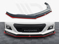 Maxton Design - FRONT SPLITTER (BLACK & RED) V.5 SUBARU BRZ FACELIFT 2017-2020
