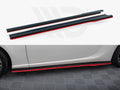 Maxton Design - SIDE SKIRTS SPLITTERS (BLACK & RED) V.2 SUBARU BRZ (2017-2020)/ TOYOTA GT86 FACELIFT (2017-UP)