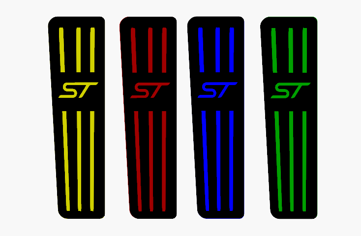 Car Enhancements UK - Dead Pedal (Multiple Designs & Colours) - Ford Fiesta MK8 / 8.5 All Models (2017-2024)