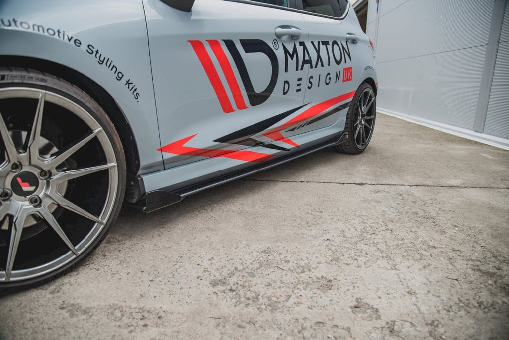Maxton Design - STREET PRO SIDE SKIRT SPLITTERS (+FLAPS) FORD FIESTA MK8/8.5 ST/ ST LINE (2017-)