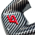 4D Acrylic "ST" Insert for Lower Carbon Steering Wheel Cover