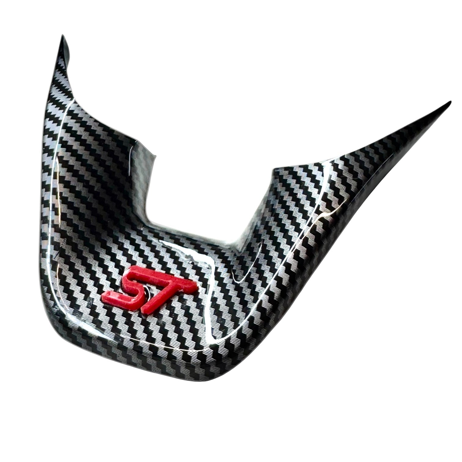 Transit Custom Facelift - Carbon Fibre Look Steering Wheel Trim Surrounds
