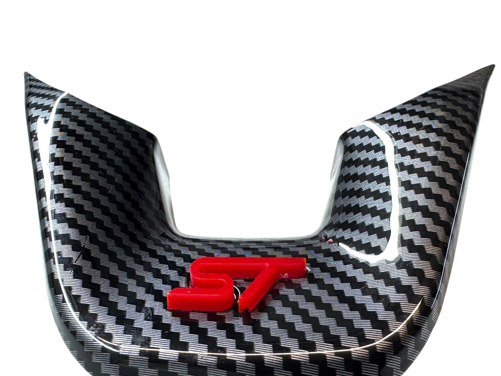 Carbon Fibre Look Steering Wheel Trim for MK3 / MK3.5 Kuga – ST Logo | CEUK