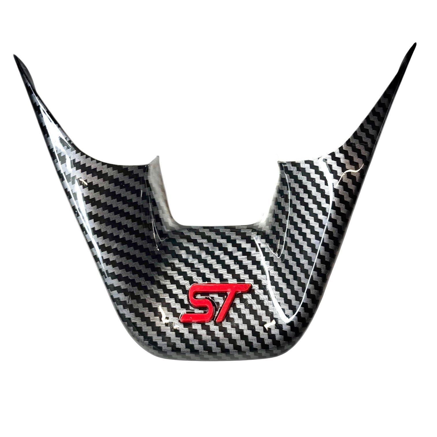 MK8 / MK8.5 Fiesta ST Look Steering Wheel Trim | Carbon Fibre Look | ST Logo
