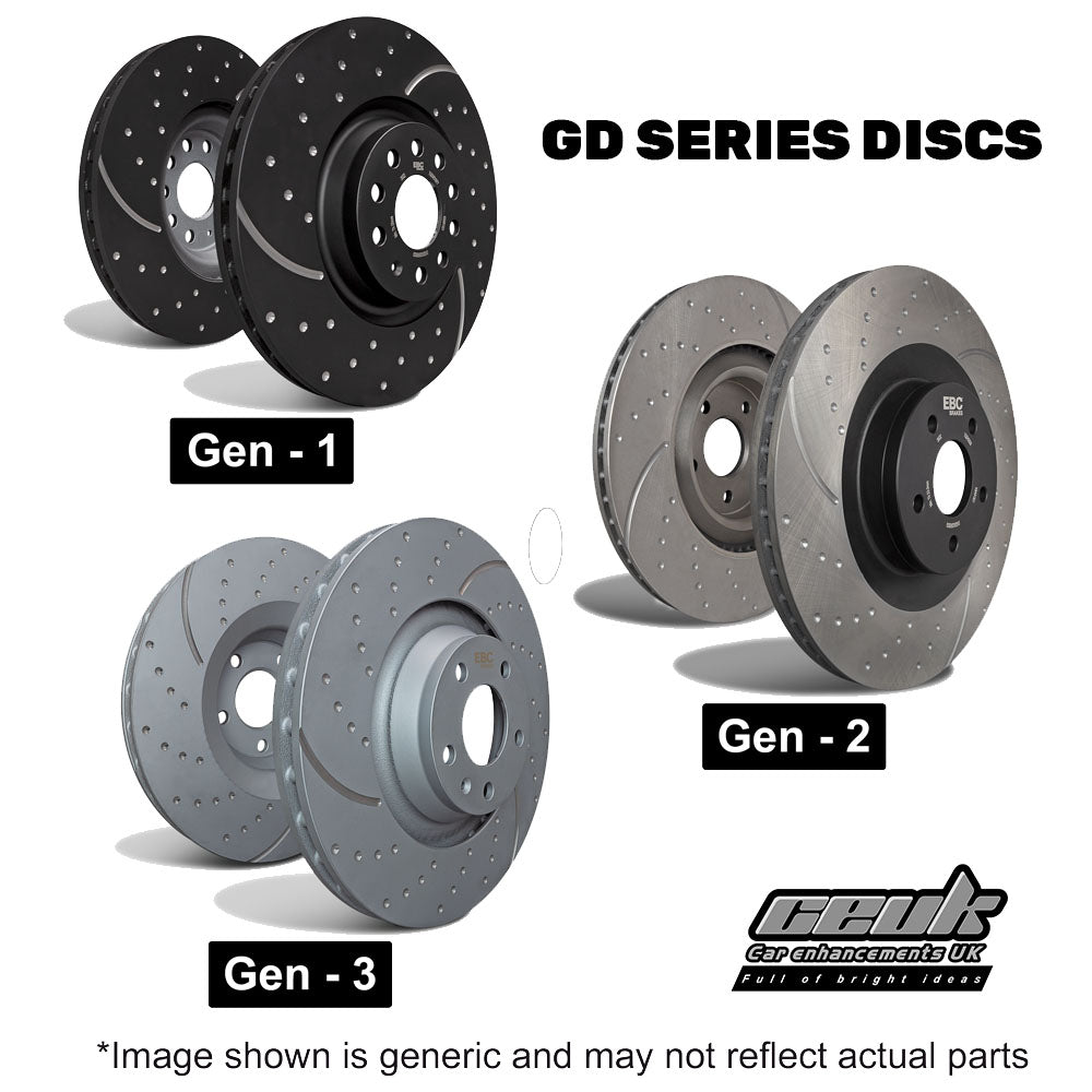 EBC Front Brake Disc Upgrade (Multiple Options) - Volkswagen Passat B7 (Models Listed Within)