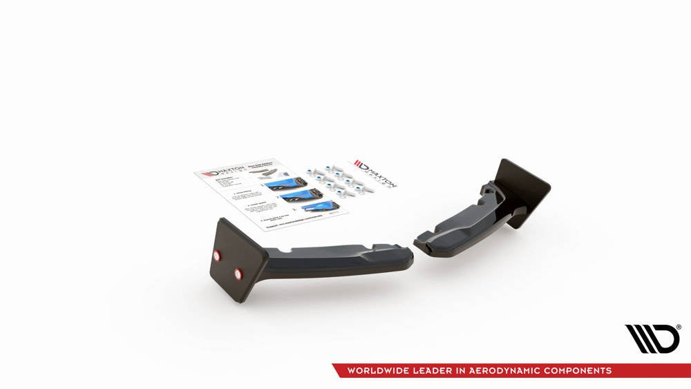 Maxton Design - REAR SIDE SPLITTERS V.2 + FLAPS TOYOTA GR YARIS MK4