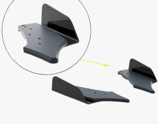 Maxton Design - Street Pro Rear Side Splitters + Flaps Hyundai Veloster N Mk2