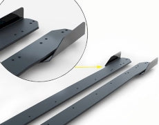 Maxton Design -  Street PRO Side Skirts Diffusers + Flaps Volkswagen Polo GTI Mk6 Facelift
