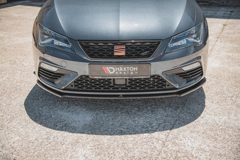 Maxton Design - FRONT SPLITTER V4 SEAT LEON CUPRA/ FR MK3 FACELIFT (2017-2020)