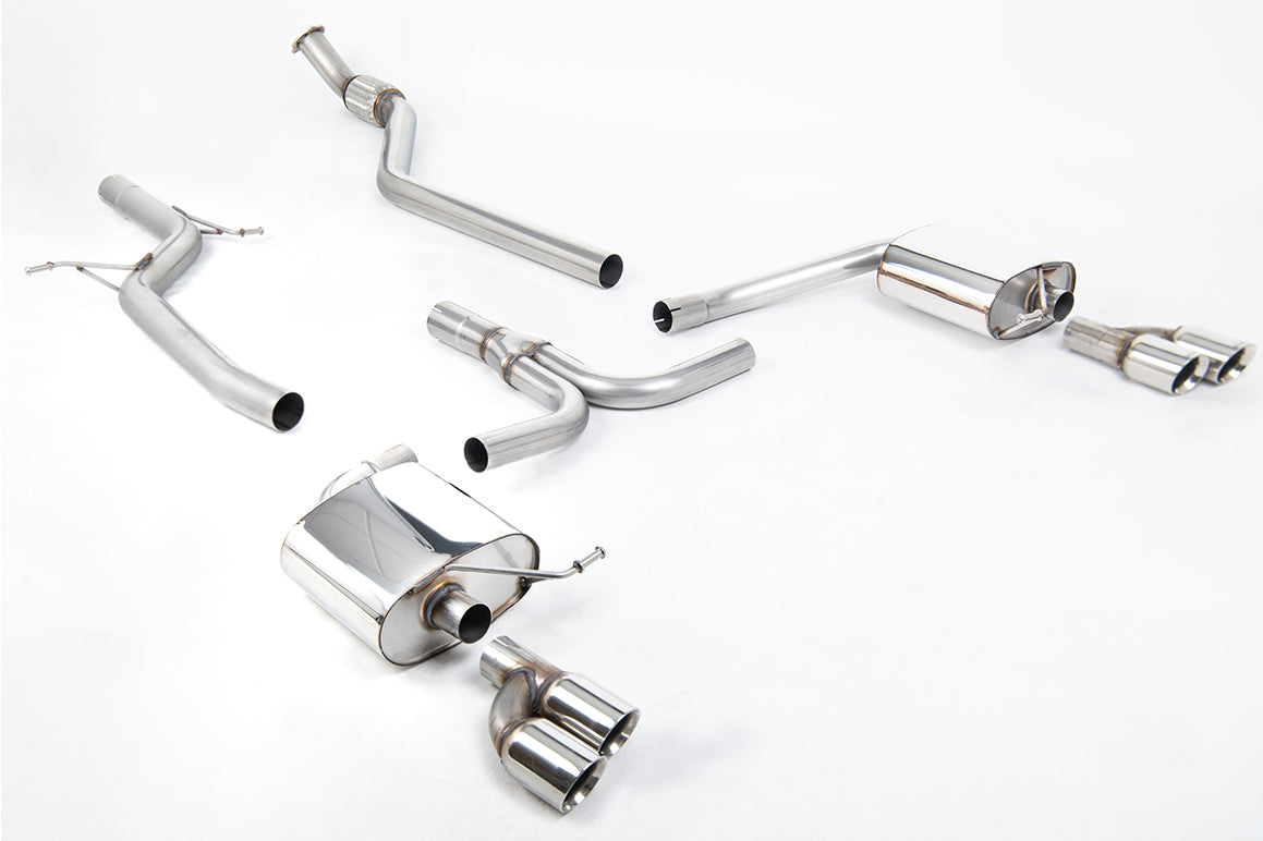 Milltek Sport - Cat Back Exhaust (Multiple Options) Audi A4 B8 2.0TFSI